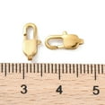 thumbnail image 2 of Ion Plating(IP) 304 Stainless Steel Lobster Claw Clasps Golden 11x5.5x3.5mm Hole: 1mm 2pc, 2 of 3