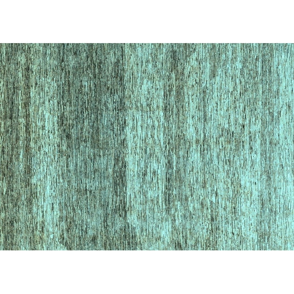 Ahgly Company Indoor Rectangle Oriental Light Blue Modern Area Rugs, 2' x 5'