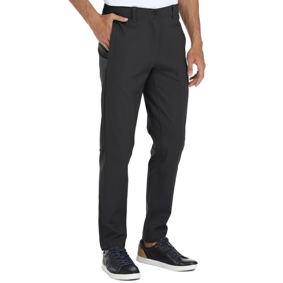 PULI Men’s Stretch Golf Pants Slim Fit Waterproof Tapered Work Casual Hiking & Travel Pants