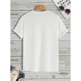 thumbnail image 4 of Manfinity Homme T-Shirt Graphique Lettre, 4 of 5