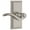 Satin Nickel, variant on Grandeur Bellagio Door Lever with Carre Plate