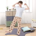 thumbnail image 5 of Kids' Pajama Pants Soft Relaxed Fit Sleep Pants Lounge Pants with Pockets Leopard Print Bow X-Large, 5 of 9