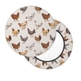 thumbnail image 7 of Uemuo Various Chicken Pattern Round Bar Stool Seat Covers Washable Stool Cushion Slipcover Elastic Bar Chair Covers-, 7 of 7