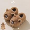 thumbnail image 2 of shoper Kids House Slippers for Girls Boys Capybara Kids Slippers Non- Preppy Warm Winter Shoes for Indoor Outdoor, 2 of 4