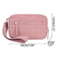 thumbnail image 2 of Wristlet Wallet for Women, Quilted Nylon Card Holder with 3 Zipper Compartments, Lightweight Cash and Card Organizer for Travel and Daily Use, 2 of 8