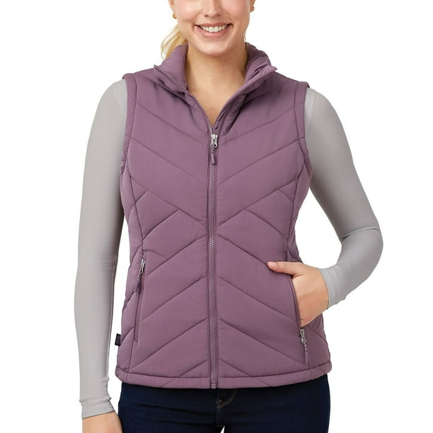 PWA two-face quilted vest ネイビーパープル PWA two-face quilted vest ネイビーパープル