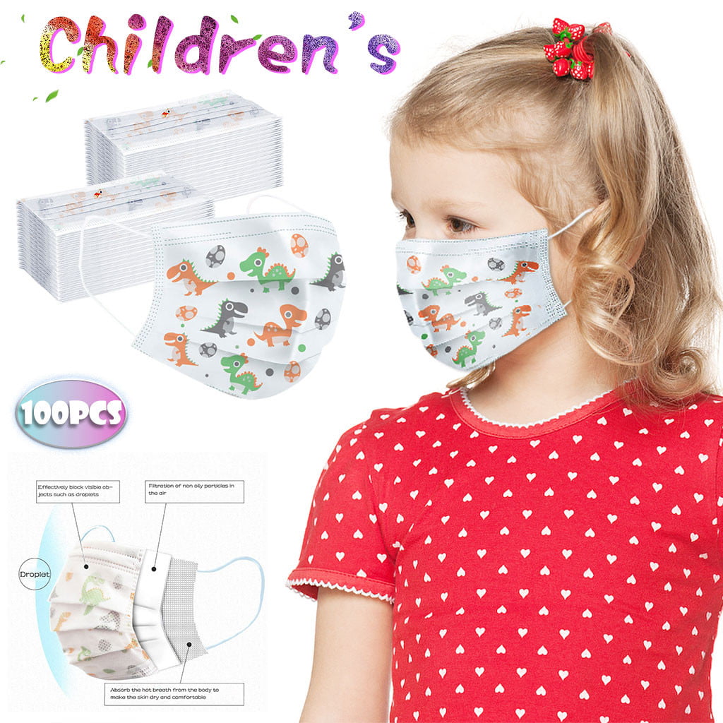 Girls Kids Children Unicorn Cotton Cloth Face Covering Fabric Washable Shield 