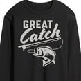 thumbnail image 3 of Instant Message - Great Catch - Fishing, Hunting, Camping - Men's Long Sleeve T-Shirt, 3 of 6