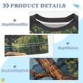 thumbnail image 2 of FORMRS Boys Rash Guard Short Sleeves Swim Shirt Quick Dry UPF 50+ Sun Protection, Sizes 3-12T, Retro Pine Tree, 2 of 6
