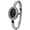 Silver/Black, variant on Original Women’s Oval Bangle Watch – Analog Quartz Rhinestone Bezel Wrist Watch with Hinged Cuff, Elegant Dress Watch for Women