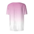 thumbnail image 4 of Qwertyu Scrub Jackets for Women Short Sleeve Snap Front Graphic Crew Neck Jacket Tops with Two Pockets Pink XL, 4 of 4