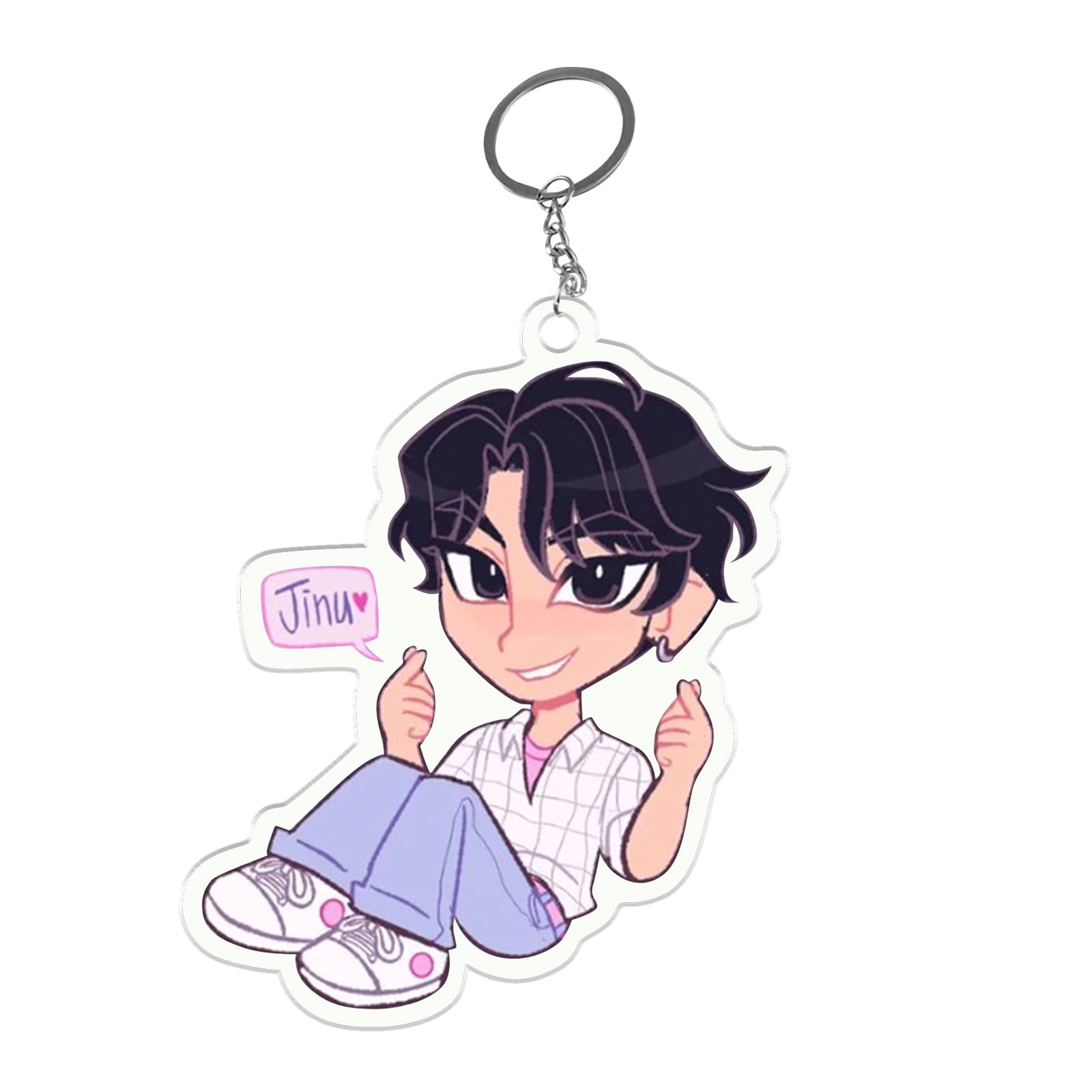 Jinu Keychains Kpop Demon Hunters Keychains, K-pop Saja Boys Jinu Rumi Anime Acrylic ...