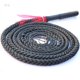 thumbnail image 1 of Látigo de cambray y toro totalmente hecho a mano hecho de cuero genuino duradero Látigo de toro negro, látigo de caballo trenzado de lujo: perfecto para ganado de trabajo o grietas deportivas ZefeiWu 9024735266495, 1 of 1