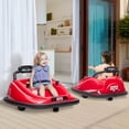 thumbnail image 2 of Aosom 12V Kids Bumper Car, 360° Rotation Electric Ride On Car, Twins Motor Battery Powered Toy, w/ Parent Remote Control, Safety Belt, Colorful LED Lights,, Red, 2 of 9