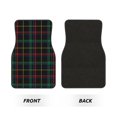 thumbnail image 2 of Fotbe Buffalo Plaid Dark Green Juego de 4 Tapetes para Auto con Estampado – Alfombrillas de Goma Reforzada, Diseño Antideslizante, Protección para Todo el Año – Vehículos, Autos, Camionetas y SUVs, 2 of 7