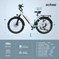 thumbnail image 5 of Actbest 26" Electric Bike for Woman, Peak 1200W, 500Wh Removable Battery, 3 Riding Modes, 48V 10.4Ah, Front Suspension, 7-Speed, Cruise Ebike for Adults, Electric Bicycles, 5 of 5