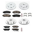 thumbnail image 3 of PowerStop Front and Rear Z23 Evolution Sport Carbon-Fiber Ceramic Brake Pad and Drilled & Slotted Rotor Kit Fits: NISSAN SUZUKI Select Models K4063, 3 of 10