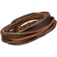 thumbnail image 5 of Pulsera de cuero trenzado Pulsera de cuentas de madera para hombres Mujeres Cuero genuino vintage Negro Marrón LingWen 9024719122236, 5 of 5