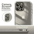 thumbnail image 3 of ULAK Phone Case for iPhone 15 Pro Max, Sturdy Rugged Hybrid Heavy Duty Shockproof Clear Case for Apple iPhone 15 Pro Max 6.7 inch 2023, Transparent, 3 of 11
