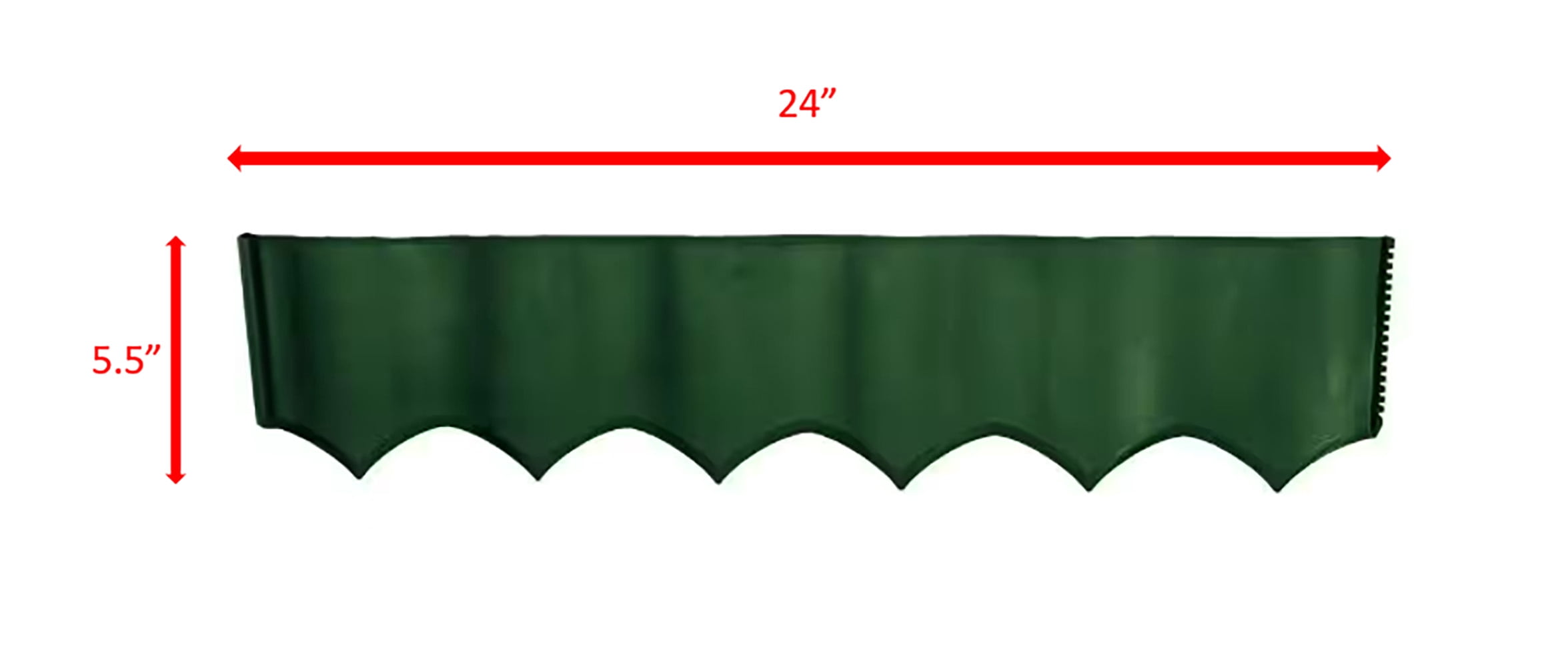Green Plastic Easy Landscape Edging - 132 pack