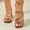 Gold, variant on Women's Rhinestone Strappy Open Toe Slide Sandals Slip on Casual Flat Sandals Seaside Vacation Summer Black 6.5