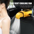 thumbnail image 3 of Ventilador de refrigeración del coche Ventilador de aire eléctrico del reposacabezas del asiento trasero del coche 3 velocidades (amarillo) Likrtyny Accesorios para autos y motos, 3 of 8