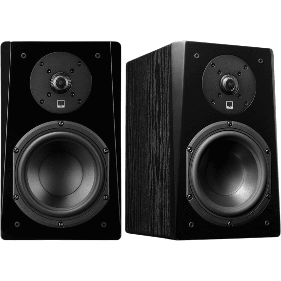 SVS Prime Bookshelf, Reference Speaker, 1" Aluminum Tweeter, 6.5" Woofer - Pair - Black Ash