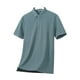 thumbnail image 4 of pstuiky Camisa de manga corta para hombre, Suéter casual de manga corta con cuello vuelto, cómodo y liso para hombre camisas casuales para hombre xxxxl, 4 of 4