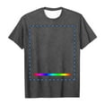 thumbnail image 4 of Men's Custom Short-Sleeved T-Shirts, Casual Round-Neck Plus Size DIY T-Shirts, Can Be Printed with Images, Logos, Slogans, Company Names, Team Names, Etc. Grey L, 4 of 6