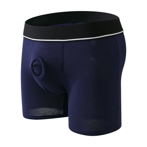 Men Boxer Underwear Breathable Pouch 3D Cutting Comfortable Home Panties Elastic Low-rise Shorts Briefs
