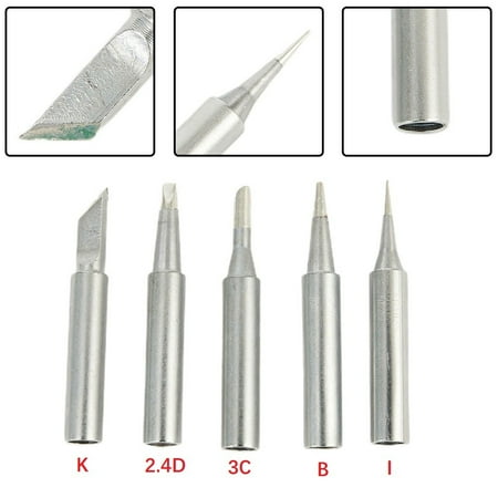 

BAMILL 5pcs/set 900M-T Pure Copper Soldering iron tips Lead-free welding solder tools