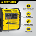 thumbnail image 4 of Champion Power Equipment 4250-Watt RV Ready Open Frame Gasoline Inverter Generator, 4 of 9