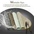 thumbnail image 6 of Uxcell Washable Placemat Heat- Cross Woven Mat Light Camel 18"x12" 4 Pack, 6 of 7