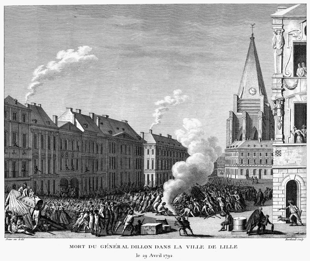 French Revolution 1792 Ndeath Of General Dillon Near Lille France 29 ...