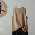 thumbnail image 4 of AherBiu Tank Tops for Women Lightweight Summer Casual Loose Round Neck Sleeveless Basic Shirts Blouse, 4 of 7
