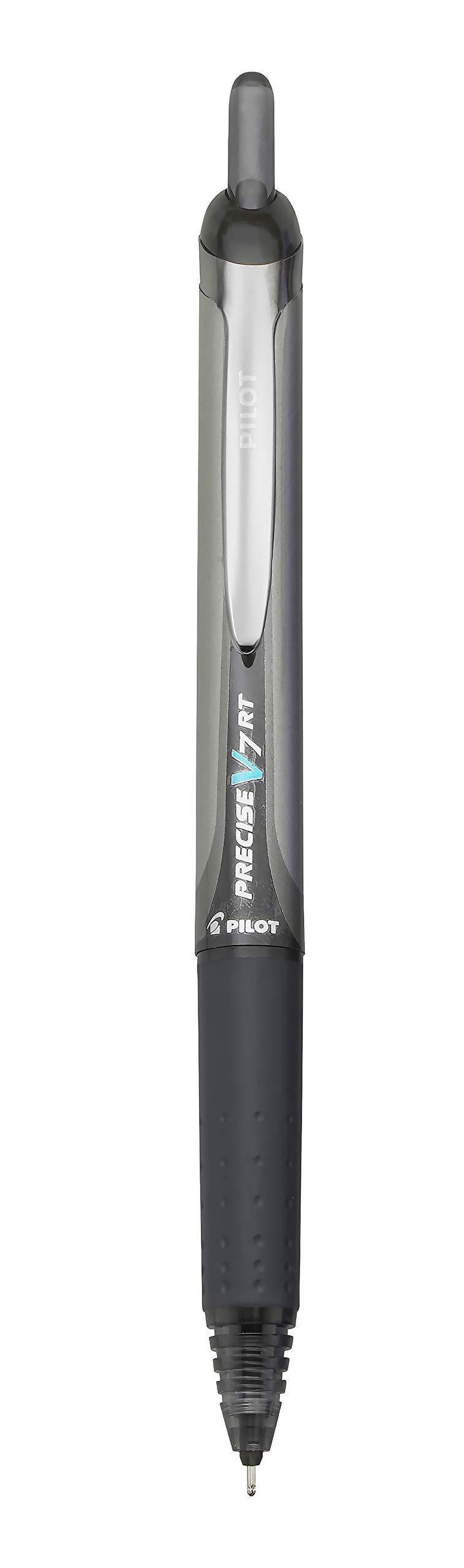 PILOT Precise V7 RT Refillable & Retractable Liquid Ink Rolling Ball Pens, Fine Point (0.7mm) Black Ink, 12-Pack (26067) Dozen Box