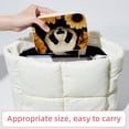 thumbnail image 6 of Panda Sunflower Velvet Portable Travel Organizer with Removable Compartment - Gift, Earring Organizer, Storage Box, and Bracelet Holder, 6 of 7