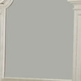 thumbnail image 3 of Scalloped Design Wooden Frame Mirror with Distressed Detail, White- Saltoro Sherpi, 3 of 5