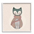 thumbnail image 3 of Stupell Industries Speckled Kitty Cat Patterned Shapes Animal Design Graphic Art White Framed Art Print Wall Art, Design by Birgit Maria Kiennast, 3 of 5