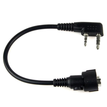 Generic MINI DIN Plug 6pin Connect Throat Vibration MIC for KENWOOD BAOFENG HYT PUXING WOUXUN (Best Throat Mic For Baofeng)