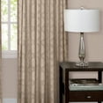 thumbnail image 3 of 2-Pack 98% Blackout Pinch Pleat Window Privacy Curtain Rod Pocket or Tie-Back Panels: 34" x 84", Pinch Pleat Panel, Tan, 3 of 4