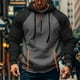 thumbnail image 1 of pstuiky Camisas de invierno de manga larga para hombre, Sudadera deportiva informal de manga larga con capucha y cordón ajustable con media cremallera y bolsillo en color liso para hombre l, 1 of 5