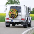 thumbnail image 7 of Kll Black Head Woman With Mushroom Hair Tire Cover,Universal Wheel Tire Cover For Trailer, Rv, Suv, Truck,Camper And Many Vehicle,(17 Inch), 7 of 7