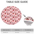 thumbnail image 6 of Pink Cow Strawberry Scarf Pattern Round Fitted Tablecloth with Elastic Edge,Dining Table Cover Waterproof,Outdoor Round Tablecloth for Camping,Dining,Indoor and Outdoor, 6 of 7