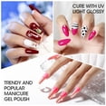 thumbnail image 5 of Gellen Purple Pink Gel Nail Polish, 6 Colors Neon Pink Red Purple Jelly Gel Polish Set, No Wipe Soak Off UV Gel for Women DIY Manicure Valentine's Day Spring Summer, 10ml/0.33oz, 5 of 8