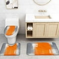 thumbnail image 4 of Bathroom Shower Curtain Sets Bath Mat Rug Carpets Set Toilet Lid Cover Floor Mats Bathroom Accessories, 4 of 7