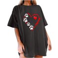 thumbnail image 5 of Womens T Shirts Graphic Tees Boho Women Workout Tops Womens Tops Dressy Casual 3/4 Sleeve V Neck Evening Party Shirts White, 5 of 6