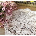 thumbnail image 2 of 2 Pcs Crochet Cotton Lace Placemats Doilies Round Doily Handmade Doilies, 2 of 4