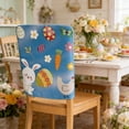 thumbnail image 1 of CaiYueKe 2 Pcs Easter Chair Covers Spring Decor Washable Dining Chair Protectors Party Decorations Removable Chair Back Covers Home Decor Protective Covers, 1 of 7