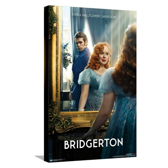Netflix Bridgerton: Season 3 - Penelope and Colin One Sheet Canvas Wall Poster, 14.725" x 22.375"